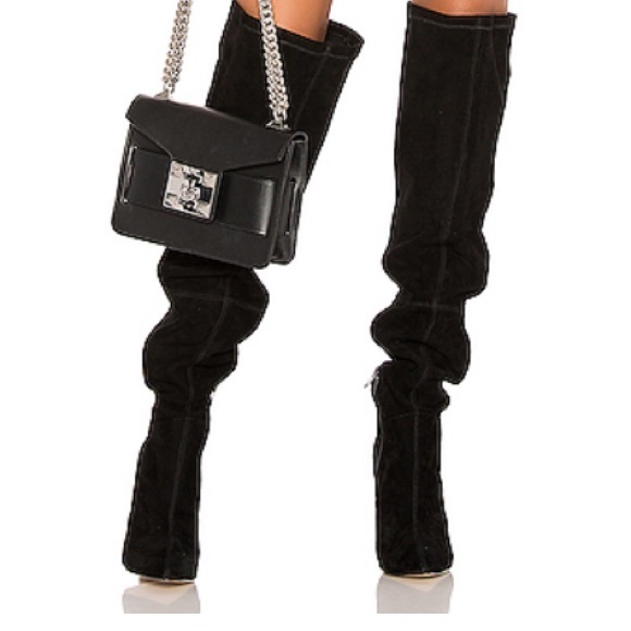 Raye: Rodeo Boot (OVER THE KNEE) black suede - Picture 7 of 13